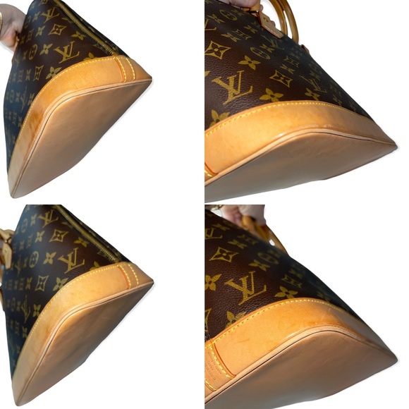 LOUIS VUITTON Monogram Alma Satchel Vintage LV Two Way Handbag Lock & 1 Key - Picture 6 of 16